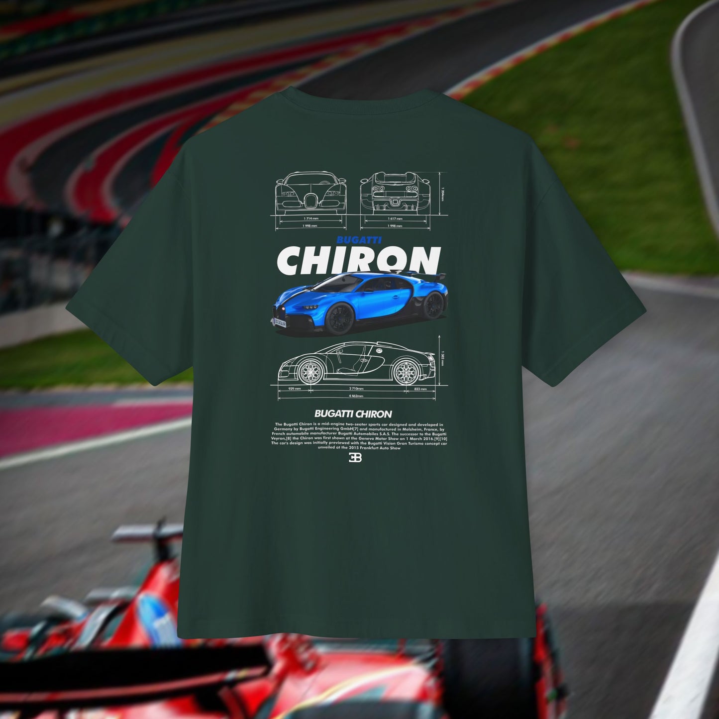 Bugatti Chiron - Unisex Oversized Boxy Tee