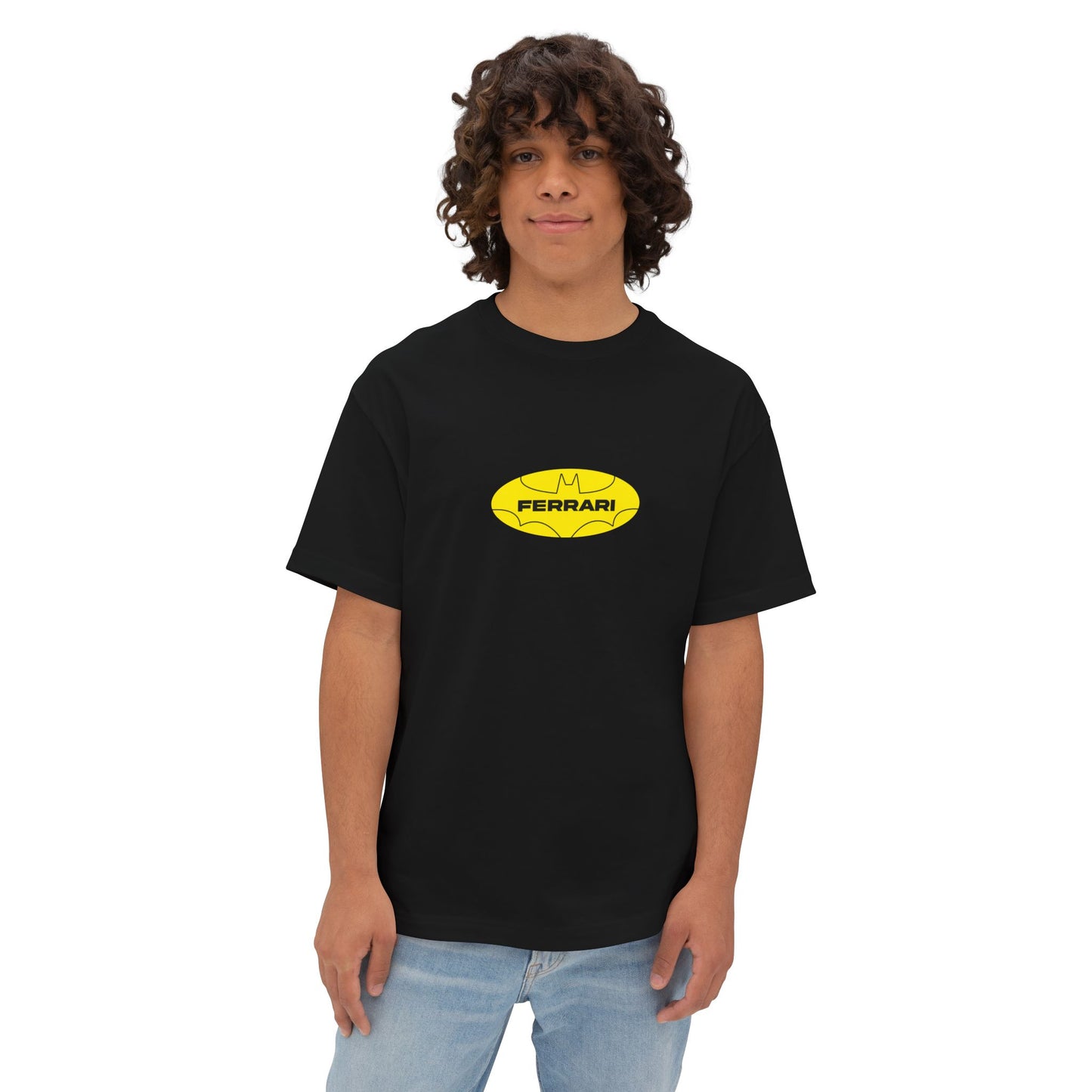 Batman X Ferrari - Unisex Heavyweight Oversized T-Shirt