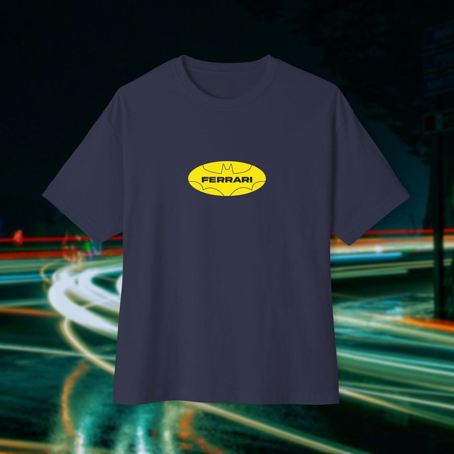 Batman X Ferrari - Unisex Heavyweight Oversized T-Shirt