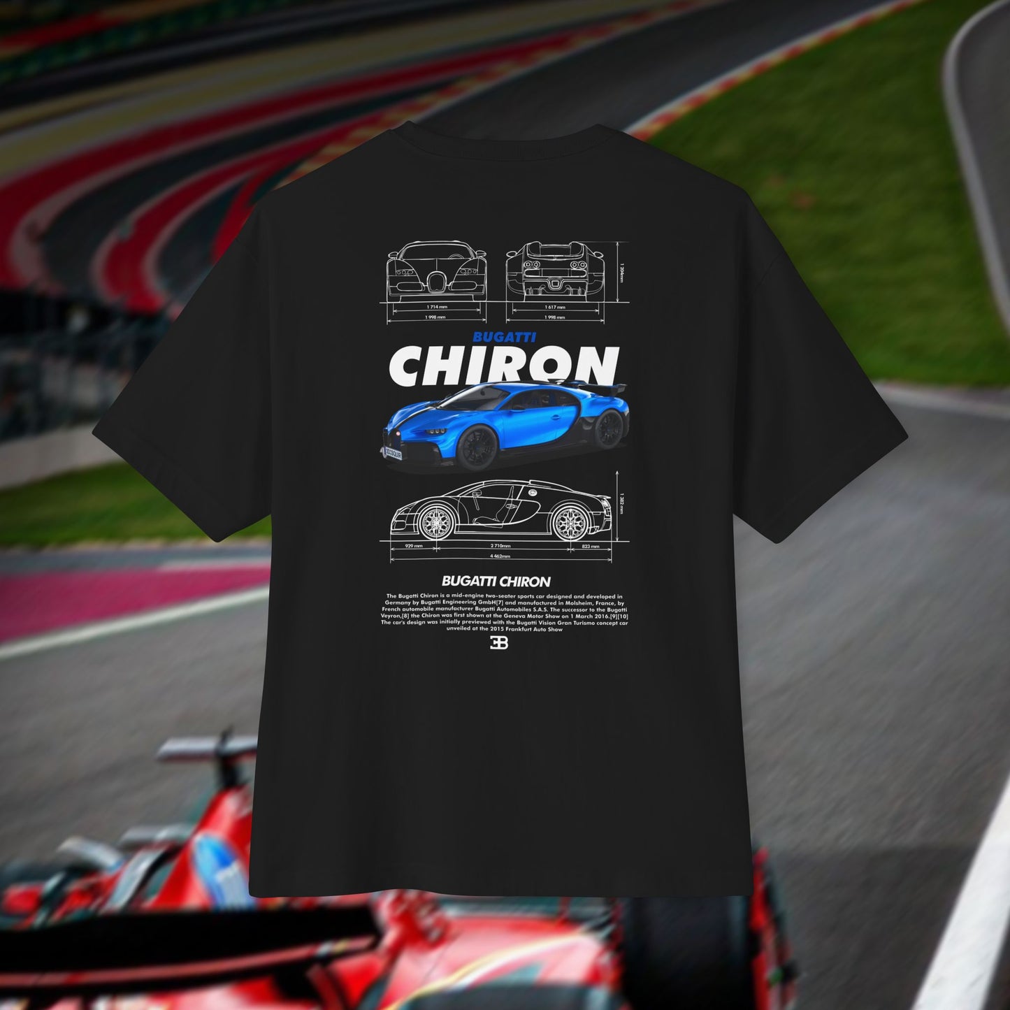 Bugatti Chiron - Unisex Oversized Boxy Tee