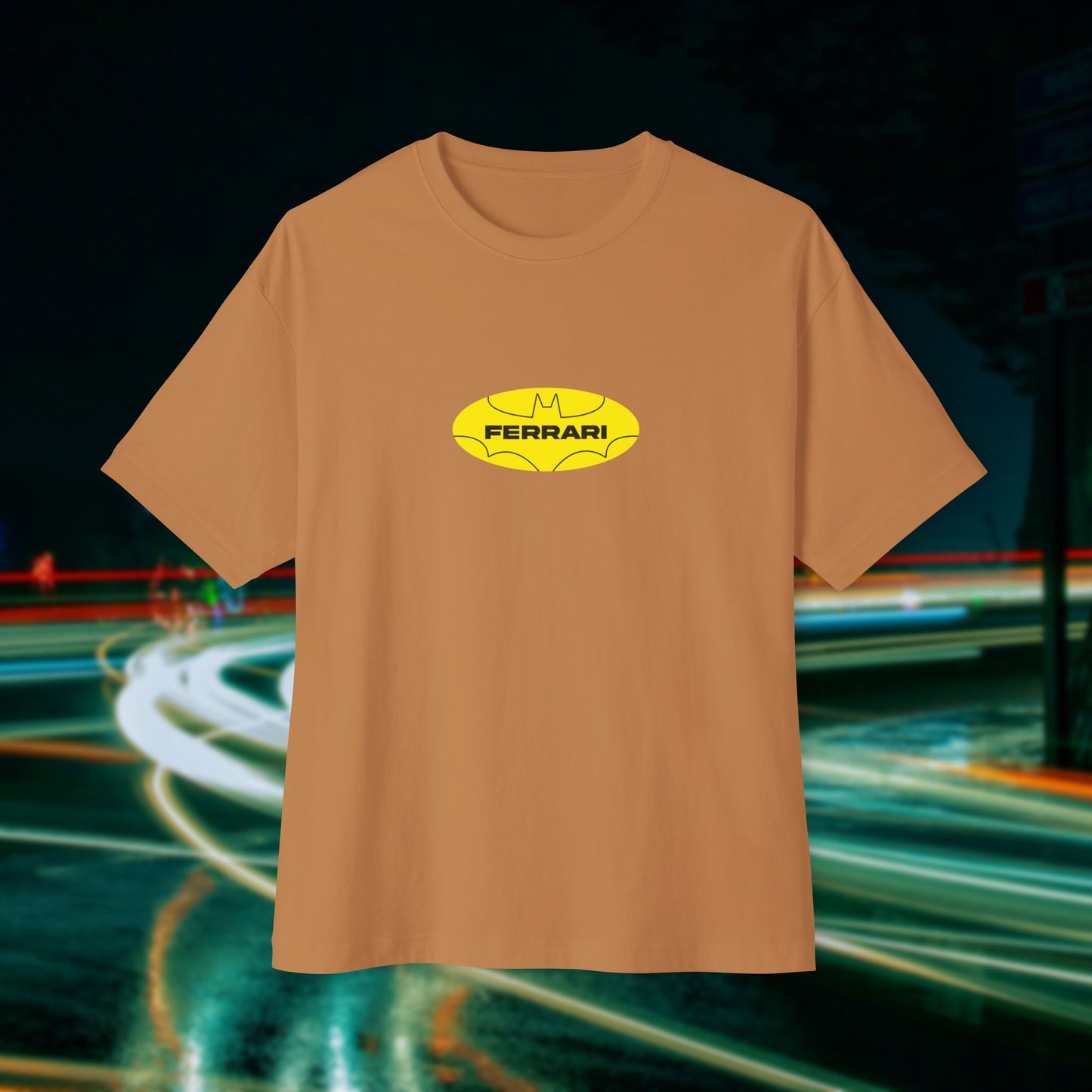 Batman X Ferrari - Unisex Heavyweight Oversized T-Shirt