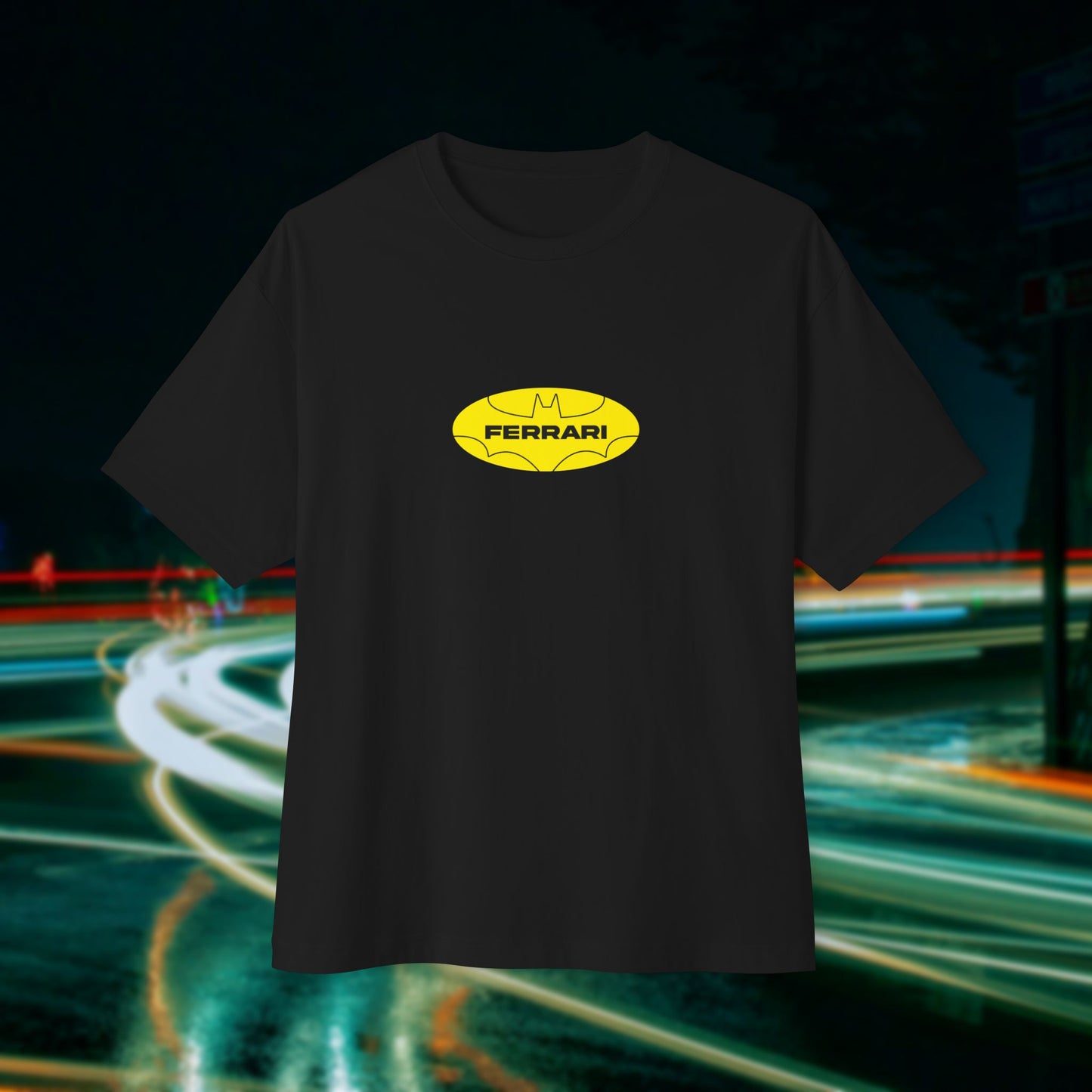 Batman X Ferrari - Unisex Heavyweight Oversized T-Shirt