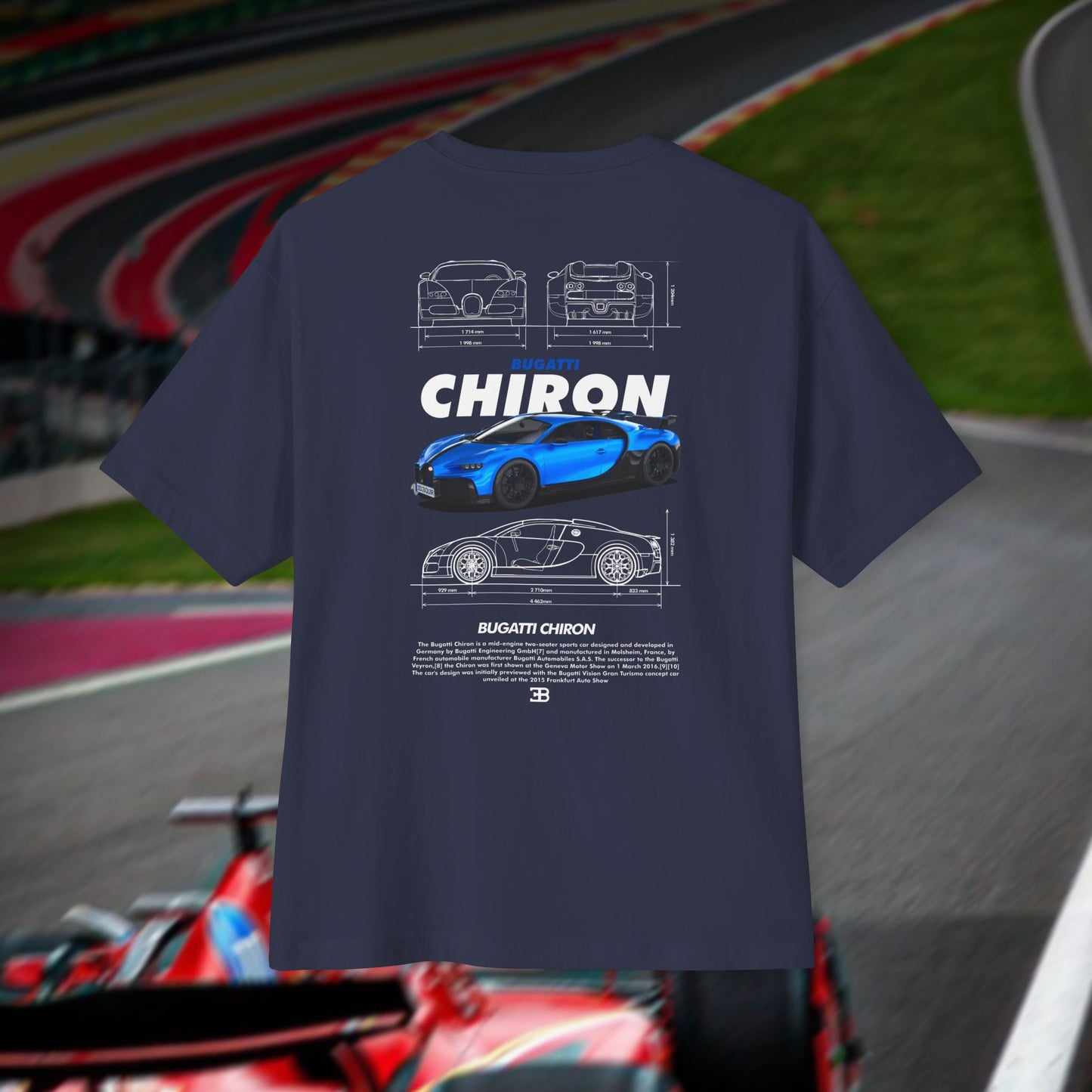 Bugatti Chiron - Unisex Oversized Boxy Tee