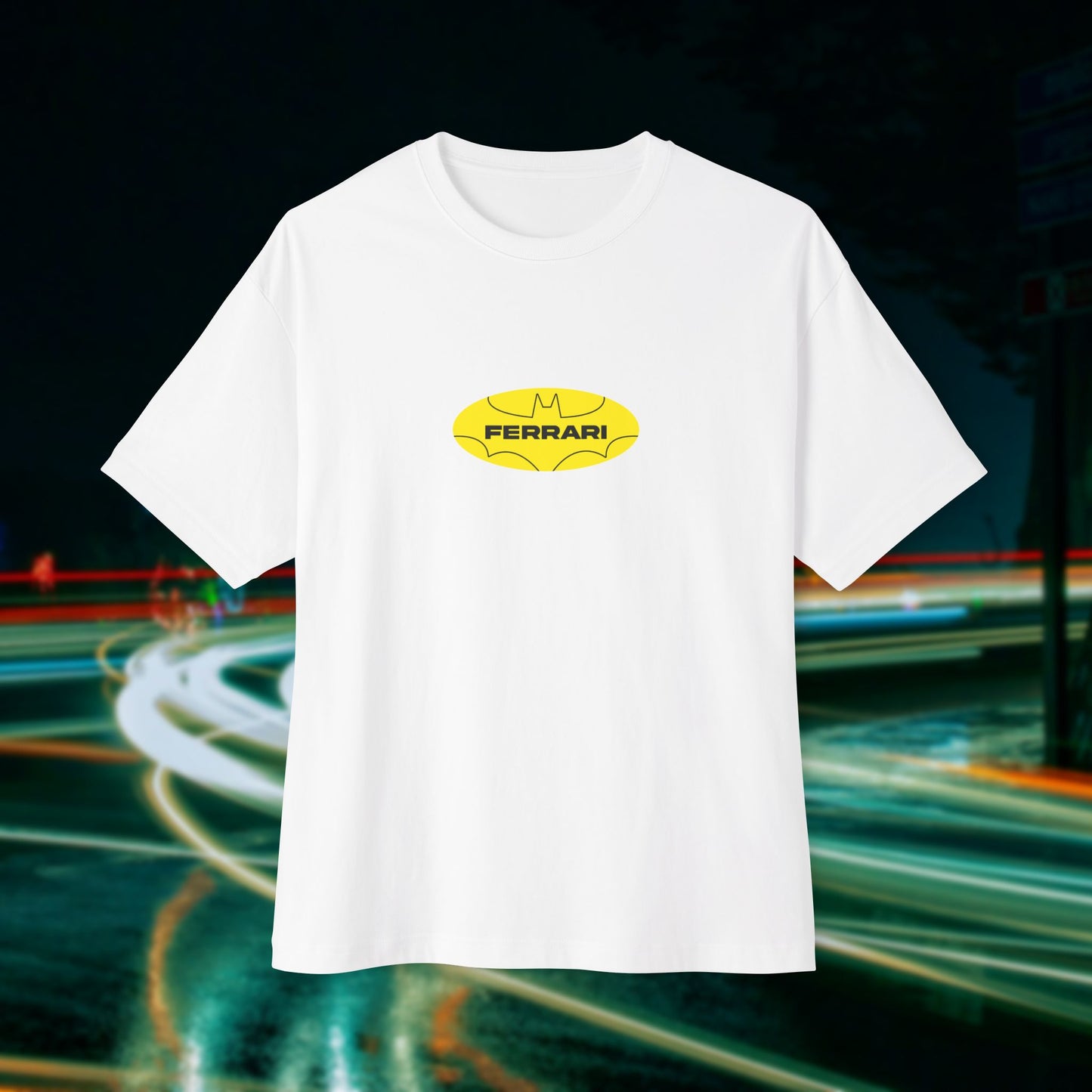 Batman X Ferrari - Unisex Heavyweight Oversized T-Shirt
