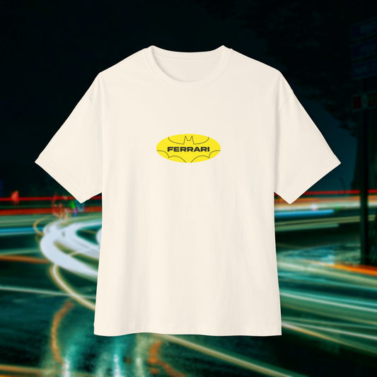 Batman X Ferrari - Unisex Heavyweight Oversized T-Shirt
